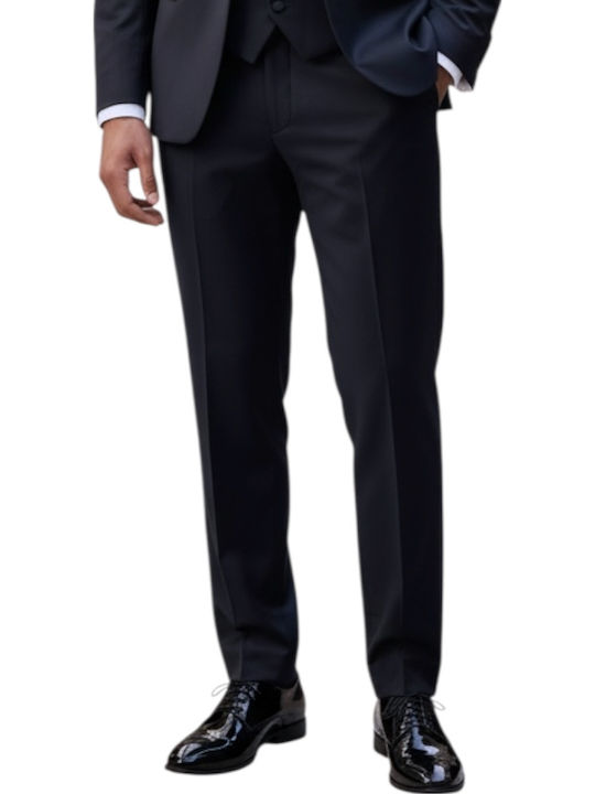 Men's Groom's Suit with Vest Blue