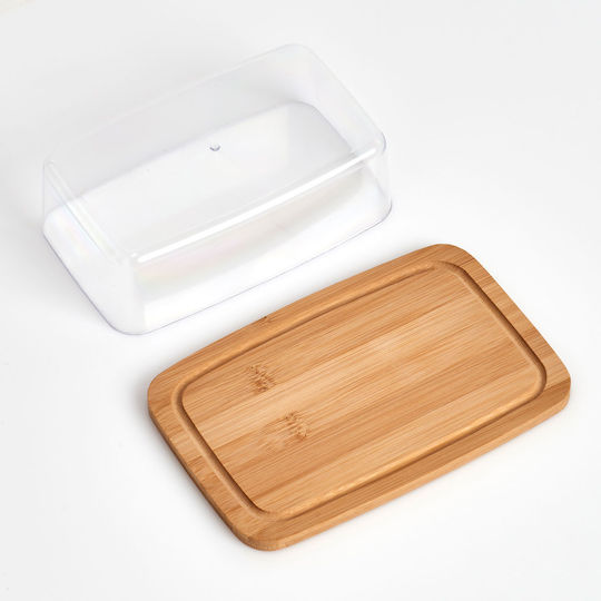 Zeller Butterdose Hölzernes Transparente