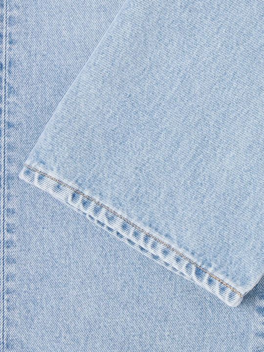 Made In Japan Men's Jeans Pants With Regular Straight Fit Blue Light Used