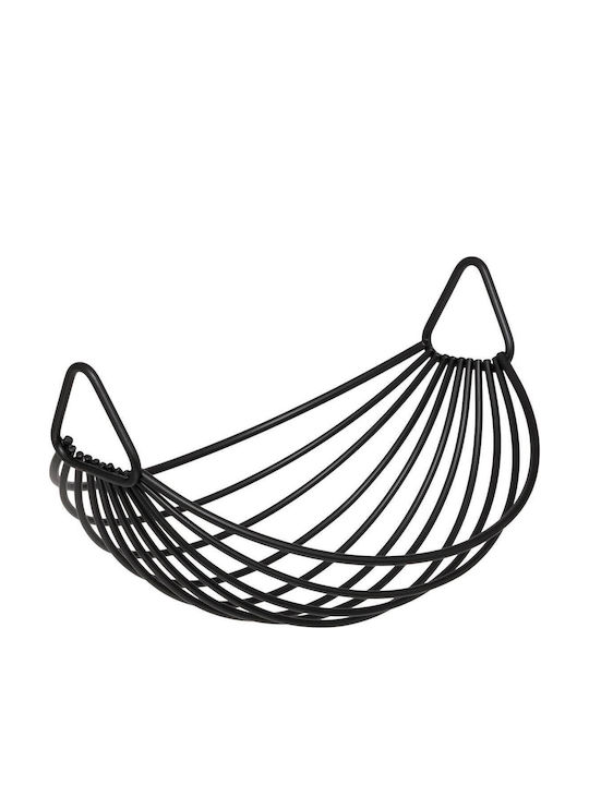 5Five Fruit Bowl Metallic 2 Levels Black 34.5x34.5x28cm