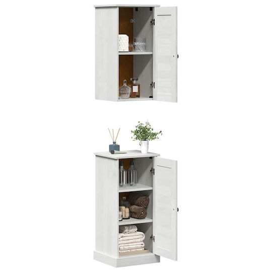 vidaXL Ντουλάπι Μπάνιου 37x34x80cm Λευκό