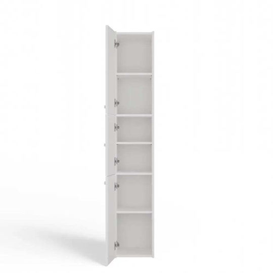 Topeshop S33 Στήλη Μπάνιου Δαπέδου Μ30xΒ30xΥ170cm Λευκή