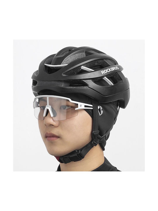 Rockbros Dala Winter Cycling Helmet Cap Glasses Holes Grey