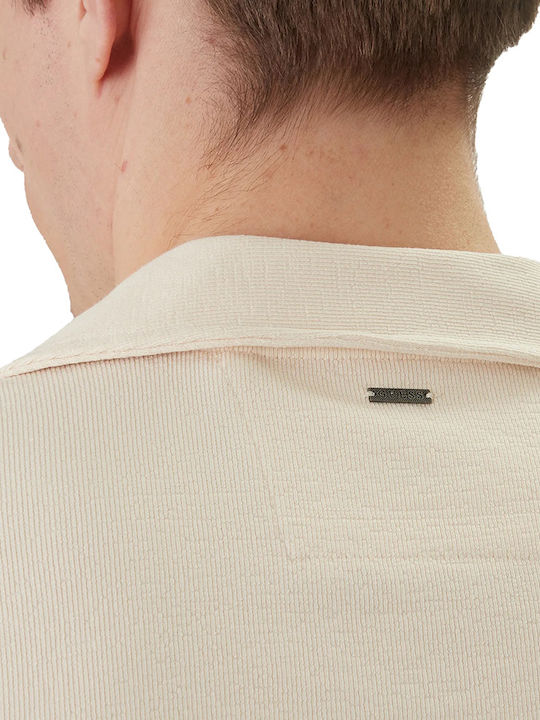 Short Sleeve Shirt in Regular Fit Beige