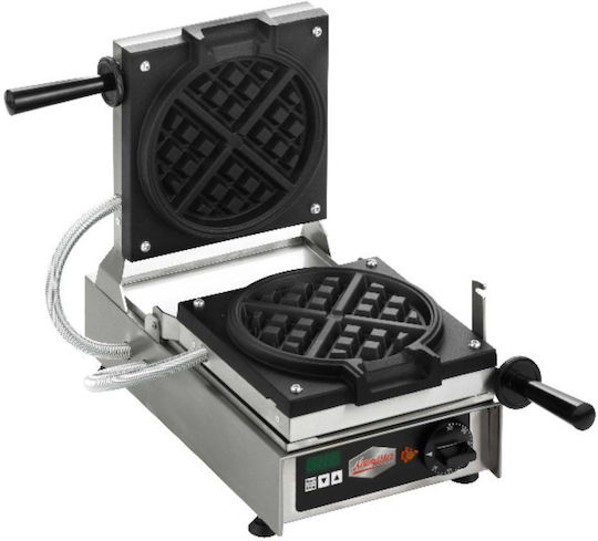 Grill Market Kommerzielle Waffeleisen Einzeln für Runde Waffeln 12-40460-31460