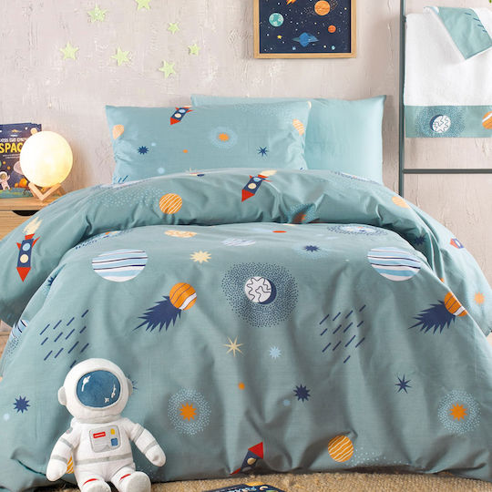 Rocket – Kids Duvet Set 2 Pieces Semi Double 160x240 100% Cotton Rythmos