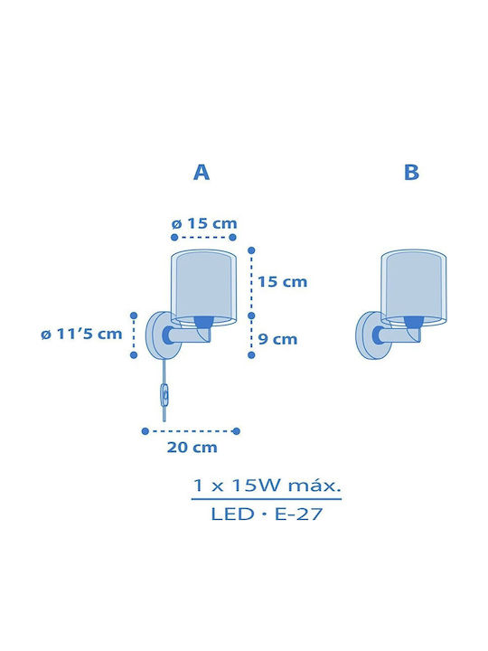 Ango Kids Wall Light Baby Teddy