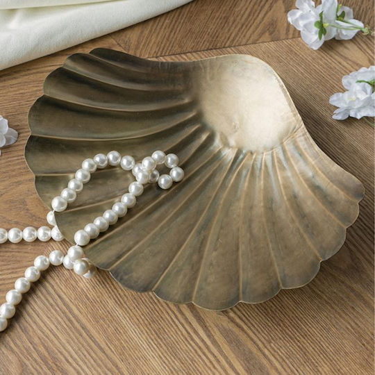 Artekko Solis Decorative Platter Metallic Gold 31.5x26.5x6cm