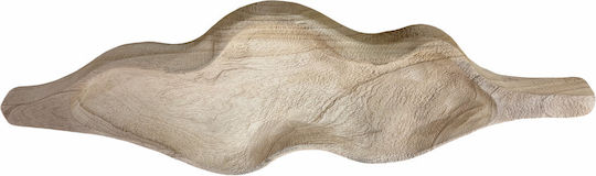 Platou Decorativ Din Lemn Bej 64x23x5.5cm