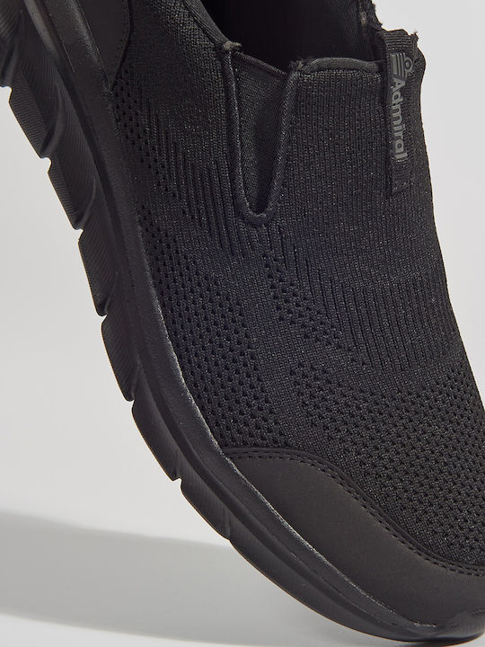 Πάνινα Ανδρικά Slip-On Μαύρα