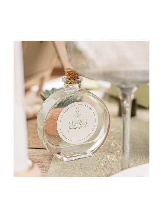 Beauty Home Inès Glas Wasserflasche Mit Kork Transparent 100ml