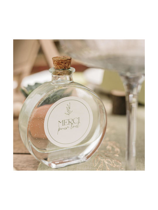 Beauty Home Inès Glas Wasserflasche Mit Kork Transparent 100ml