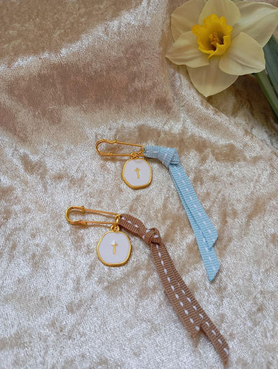 By Anastasia's Art Creations Taufe Anhänger Beigen 50 Stück