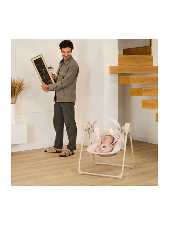 Kinderkraft Електрически Релакс Бебе Люлка с Музика Сив