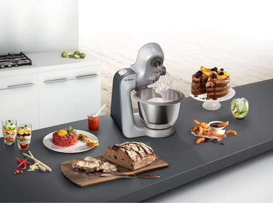 Bosch Κουζινομηχανή 1000W με Ανοξείδωτο Κάδο 3.9lt