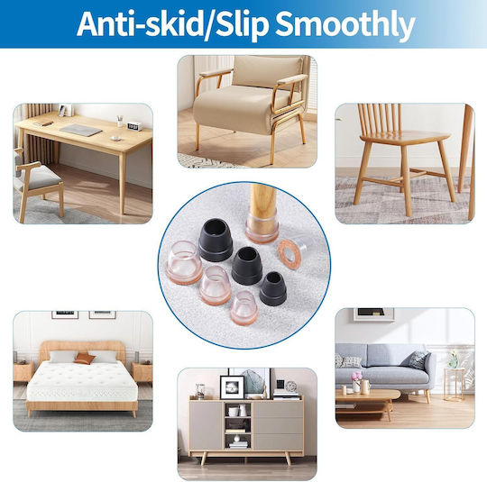 Chair Leg Pads Non-slip Τάπες Στρογγυλές με Διάμετρο 26mm 24τμχ B0D7Z6K3BW