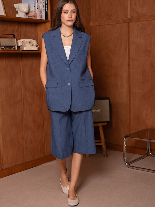Cuca Long Women's Blazer Navy