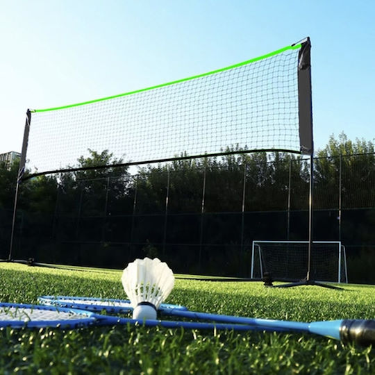 Plasă Portabilă Tenis Volei Badminton Foot Tennis Verde Negru