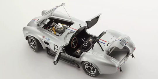 Kyosho 1/12 Scale Shelby Cobra 427 S C Racing Screen No6 Silver 08632s