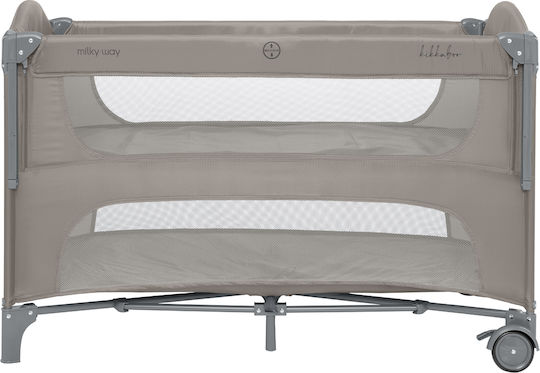 Kikka Boo Cradle Milky Way with Mattress and Wheels Beige