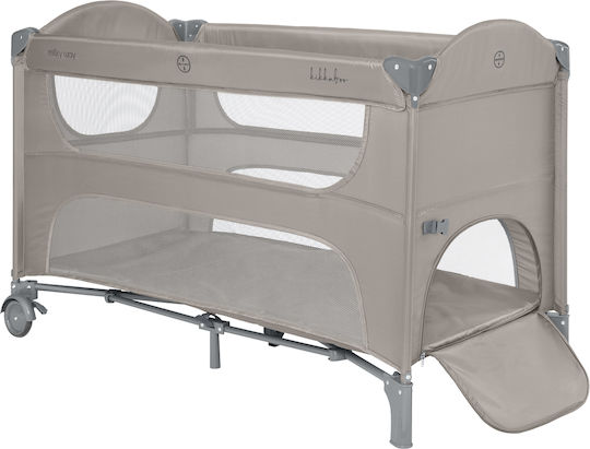 Kikka Boo Cradle Milky Way with Mattress and Wheels Beige