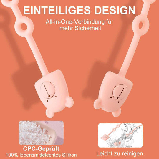 Αλυσίδα Πιπίλας Cup Catcher Baby από Σιλικόνη 2τμχ