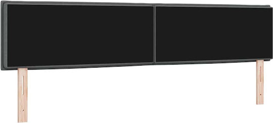 vidaXL Bed Headboard made of Fabric Dark Gray 200x70cm