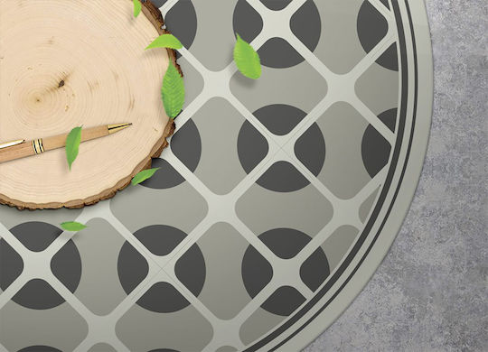 Tulup Round Kitchen Mat Green 70cm
