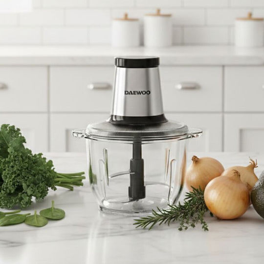 Daewoo Mini Chopper Multi 500W mit 2l Behälter Grau
