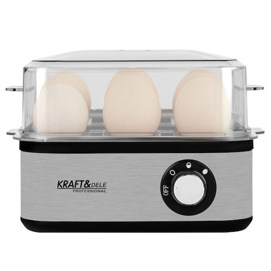 Kraft & Dele Яйцеварка 8 Места 500W Сив