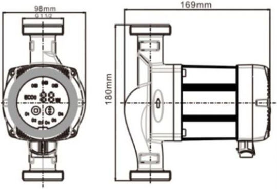 Beta Ηλεκτρονικός Κυκλοφορητής Θέρμανσης 180mm