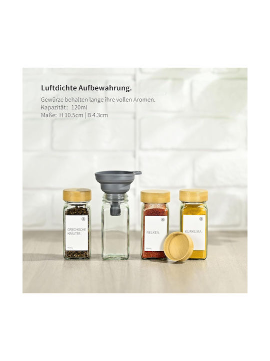 Gewürzgläser Glas Transparent 12 Stück