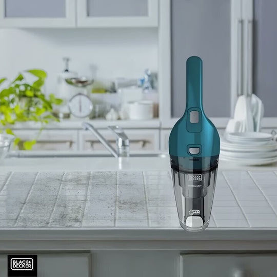 Black & Decker Επαναφορτιζόμενο Σκουπάκι Χειρός 3.6V Μπλε