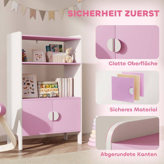 Bücherregal Boden Rosa