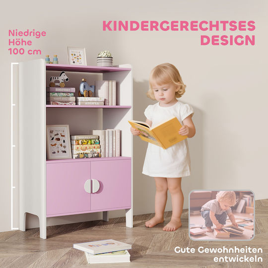 Bücherregal Boden Rosa