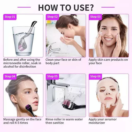 Microneedling Derma Roller Pentru Păr și Barbă 1.5mm 1 Bucată