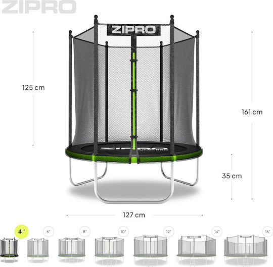 Zipro Trampoline Outdoor Diameter 127cm with Net