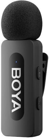 Boya BY-V10 V2.0 Typ-C Kabelloses Mikrofon für Mobiltelefon, Clip-On