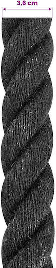 Jute Rope 36 Black 100% Jute Tossa