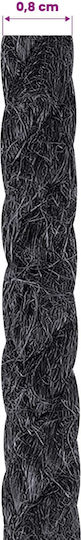 Jute Rope 8 Black 100% Jute Tossa 42011612 Black