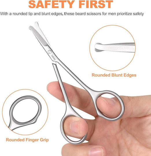 Safe Nose-Ear Hair Scissors Rounded Tips