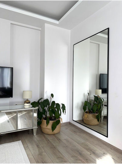 SteweHome Oglindă de Perete Oglindă Întreagă cu Cadru Metalic 180x100cm