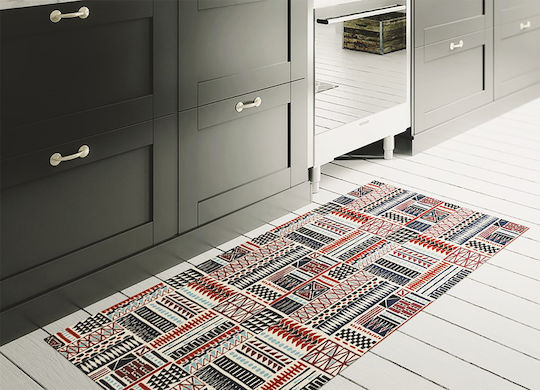 Tulup Rectangular Kitchen Mat Red 100x150cm