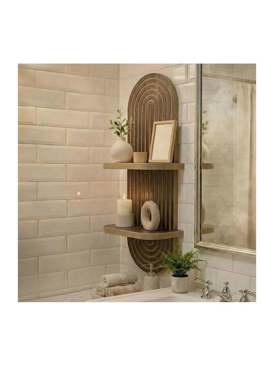 Ράφι Τοίχου Artwill Wenge 26x13x70εκ.