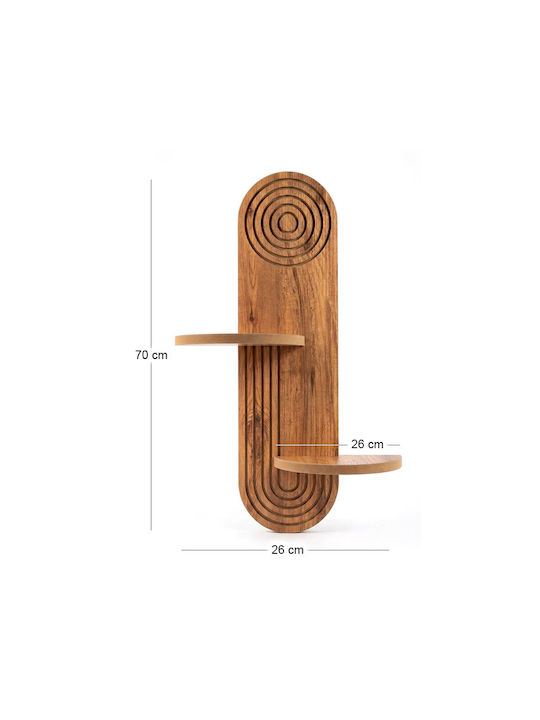 Raft De Perete Artwill Stejar 46x13x70cm GP052-0277 1