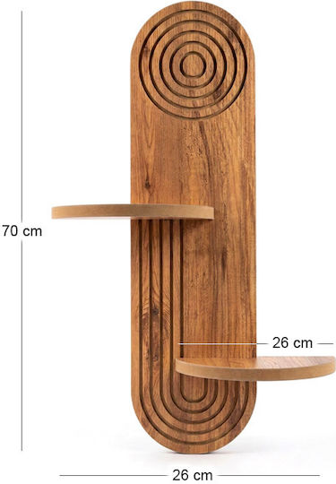 Ράφι Artwill Oak 46x13x70εκ.