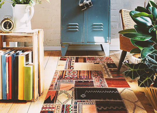 Tulup Kitchen Runner Mat Brown 80x120cm