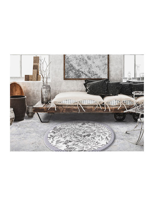 Tulup Covoraș Rotund de Bucătărie Modele cu Boboci 70cm