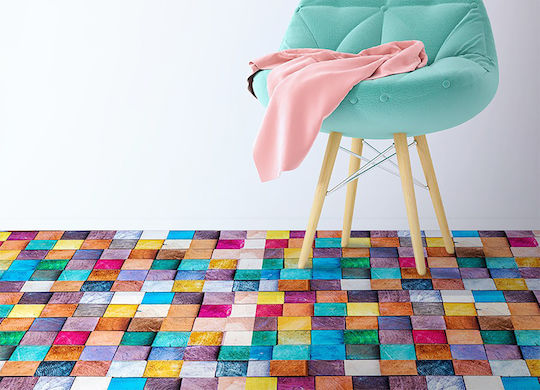 Tulup Rectangular Kitchen Mat Multicolour 150x225cm