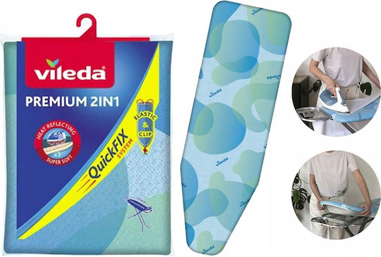 Vileda Premium 2in1 Husă pentru Masă de Călcat 130x30cm
